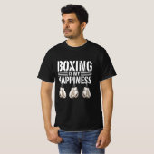 T-shirt la boxe est mon bonheur (Devant entier)
