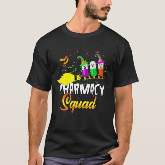 T-shirt La brigade de la pharmacie Funny Halloween Souveni (Devant)