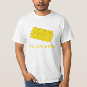 T-shirt La brique jaune customisent par mon Minifig