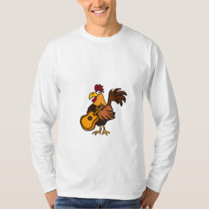 T-shirt La BV chemise de coq et de guitare