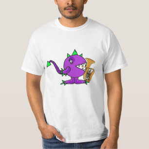 T-shirt La BV monstre jouant la chemise de tuba