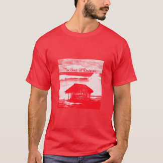 T-shirt La cabane @ Windansea Red Halftone image sur un ro