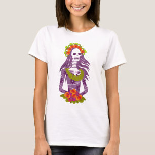 T-shirt La Calavera Catrina/'crâne élégant squelettique