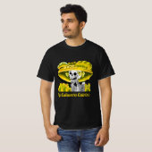 T-shirt La Calavera Catrina en Bonnet Jaune (Devant entier)