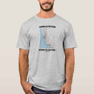 T-shirt La Californie a l'inondation du feu de tremblement