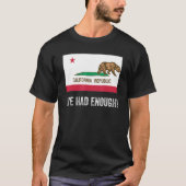 T-shirt La Californie, En Quittant À Gauche, Avait Assez D (Devant)