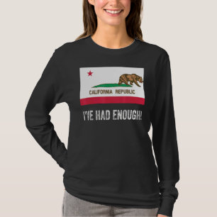 T-shirt La Californie, En Quittant À Gauche, Avait Assez D