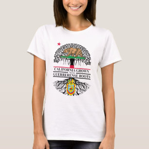 T-shirt La Californie Grandit Avec Les Racines De La Guerr