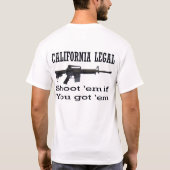 T-shirt La Californie juridique (Dos)