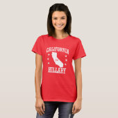 T-SHIRT LA CALIFORNIE POUR HILLARY CLINTON (Devant entier)