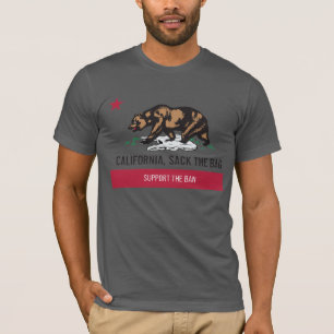 T-shirt La Californie, renvoient la pièce en t molle de