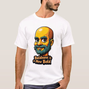 T-shirt "La calvitie est la nouvelle audace : adoptez la c