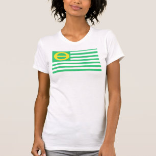 T-shirt La camisole des dames de drapeau d'écologie