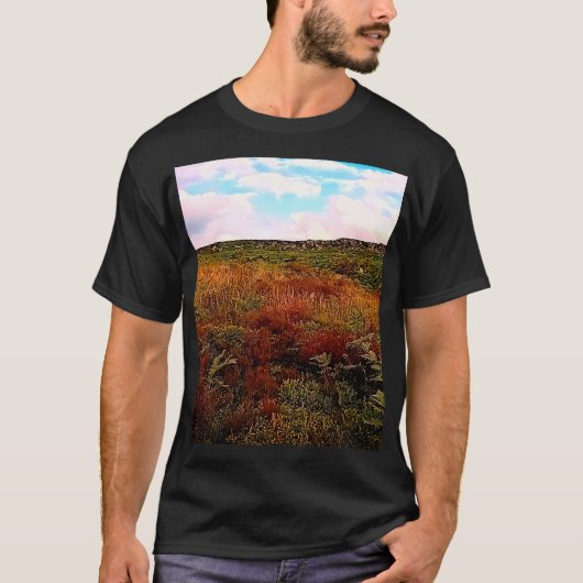T-shirt La campagne couverte de Moss (Devant)