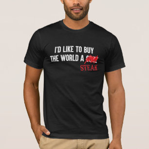 T-shirt La carnivore souhaite le style des hommes. Vont la
