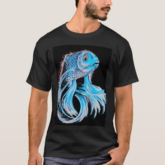T-shirt La Carpe Bleue (Devant)