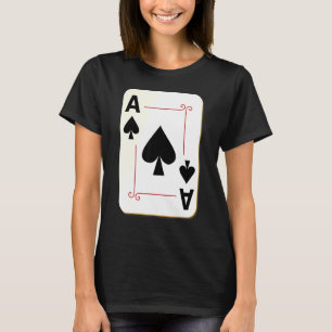 T-shirt La Carte Ace De Spade La Meilleure Carte De Jeu Da
