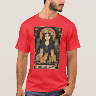 T-shirt La carte de la dame aux chats Ladyarot drôle sorci
