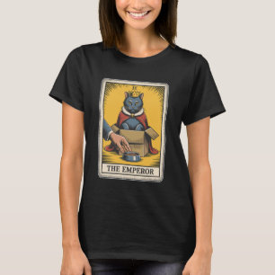 T-shirt La carte de tarot de l'Empereur Chat Chaton en boî