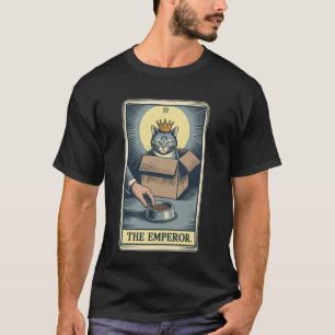 T-shirt La carte de tarot de l'Empereur Chat Chaton en boî
