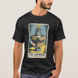 T-shirt La carte de tarot de l'Empereur Chat dans la gamel