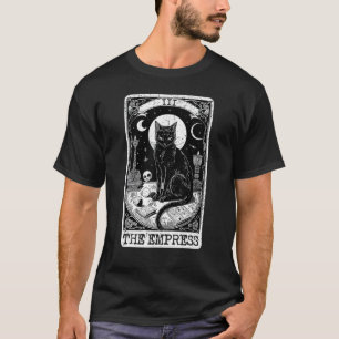 T-shirt La carte de tarot de l'Impératrice Chat Noir Vinta