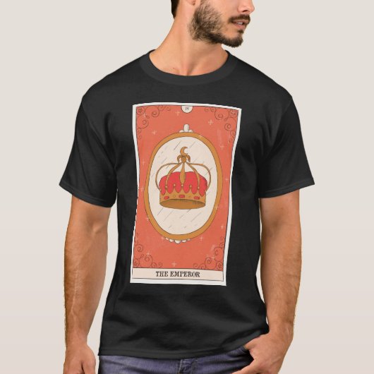 T-shirt La carte de tarot Empereur moderne Major Arcana de (Devant)