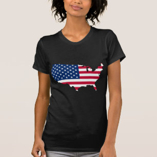 T-shirt La carte des Etats-Unis, Etats-Unis diminuent