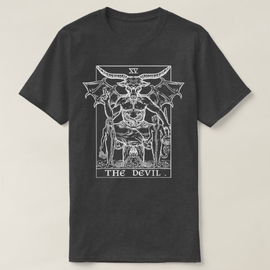 T-shirt La carte Devil Tarot  (Design devant)