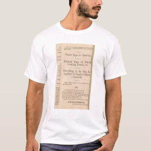 T-shirt La carte motrice et de roulement de Colton des USA