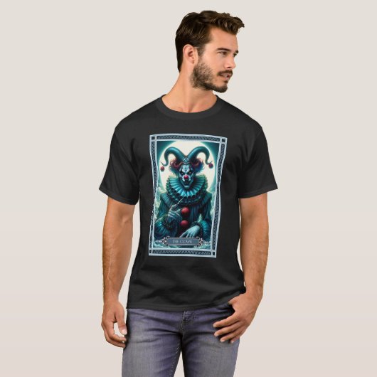 T-shirt La carte Tarot Clown (Devant entier)