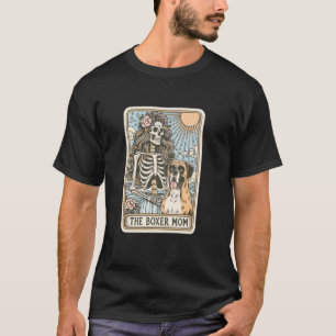 T-shirt La carte tarot de la mère Boxer, Boxer squelette d