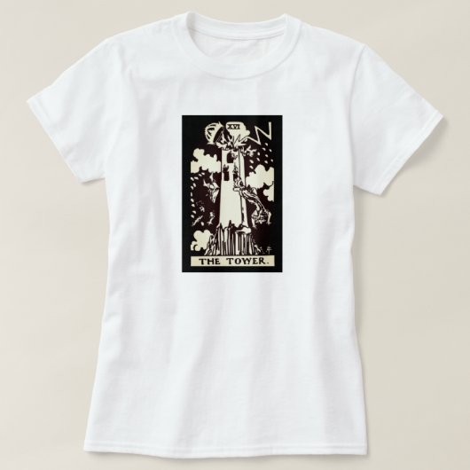 T-shirt la carte tarot tour | (Design devant)