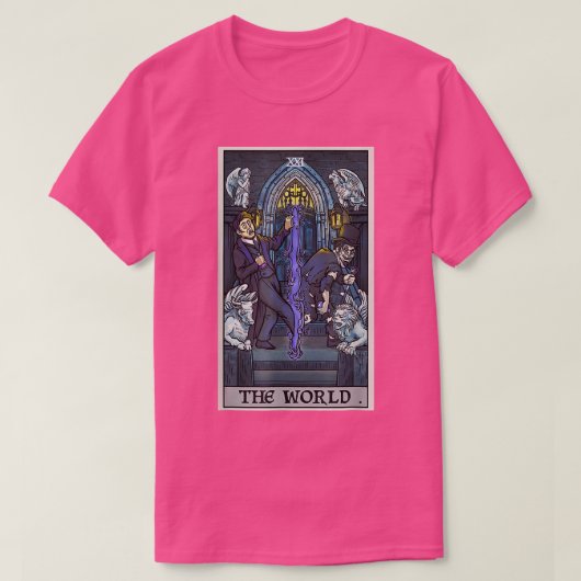 T-shirt La carte World Tarot Dr Jekyll M. Hyde Halloween S (Design devant)