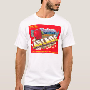 T-shirt La cascade Apple marquent (rouge) - le cachemire,