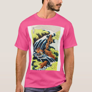 T-shirt La cascade où Yoshitsune a écrasé son cheval par