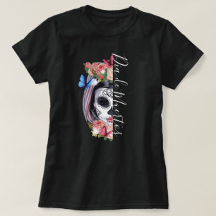T-shirt La Catrina Jour du crâne floral mort