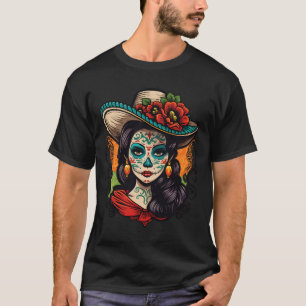 T-shirt La Catrina Women Dia De Los Muertos Latina