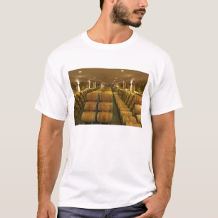 T-shirt La cave à vin, vieillissante en tonneau - Châtea