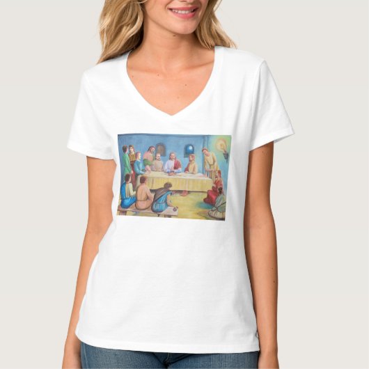 T-shirt La Cène : Jésus et les disciples (Devant)
