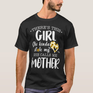 T-shirt Là, Cette Fille Qui A Volé Mon Coeur De Fleurs Qu'