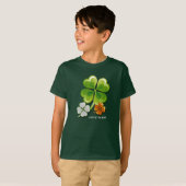 T-shirt La chance des Irlandais. Saint-Patrick shamrock (Devant entier)