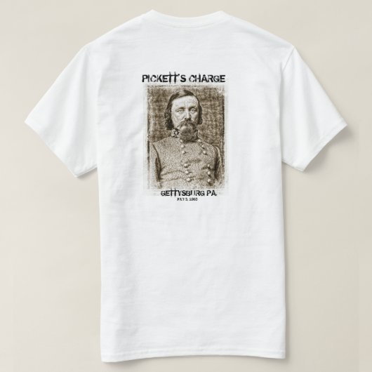 T-shirt La charge de Pickett (Design dos)