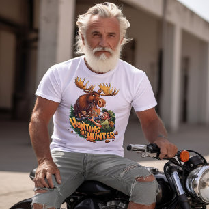 T-shirt La chasse à l'orignal Rencounter humoristique