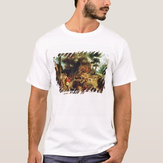 T-shirt La chasse à sanglier (Devant)