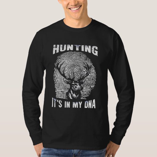 T-shirt La Chasse Dans Mon ADN Drôle Identifier Le Cadeau (Devant)