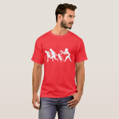 T-shirt La chasse de zombi (Devant entier)