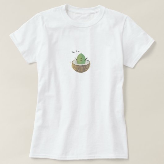 T-shirt La chaux dans la noix de coco (Design devant)