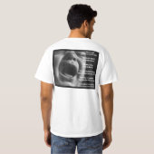 T-shirt La chemise blanche des hommes de base de (Dos entier)