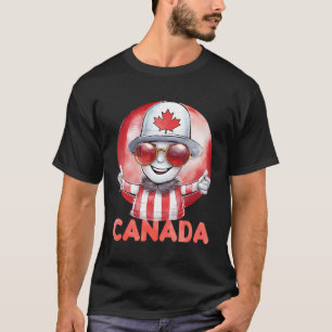 T-shirt La Chemise Canadienne Américaine Est Une Chemise F